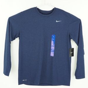 nike team legend long sleeve crew